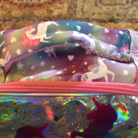 NWT jasminestar rainbow unicorn and silver lunch bag - Picture 3 of 10